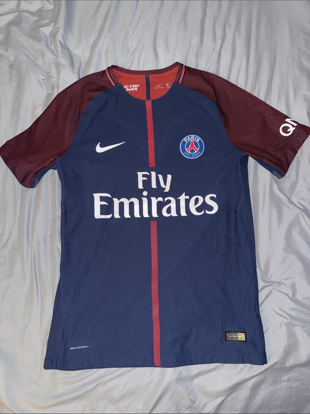 Authentic Nike PSG player version aeroswift home jersey 17/18